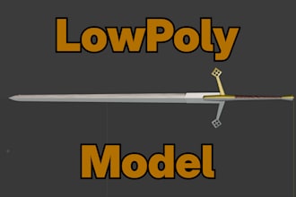 create optimised low poly 3d prop for game in blender