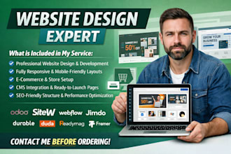 build odoo sitew webflow jimdo durable duda readymag website framer store design