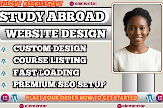 student recruitment website, study abroad website, education consultant website