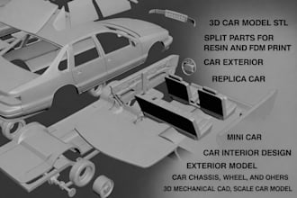 create scale rc car model, body shell 3d printable car stl, resin and fdm car