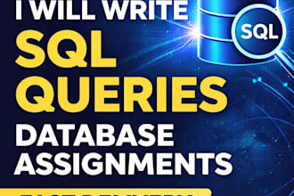wite sql queries and solve database assignments