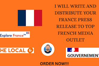 write and distribute your france press release to top french media outlet