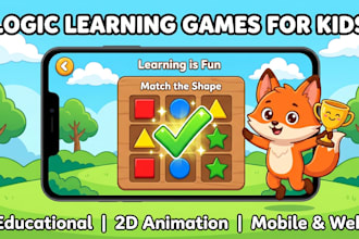 develop an interactive puzzle logic learning game for kids
