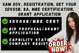 sam gov, registration, get your sdvosb, 8a, mbe certification, grant application