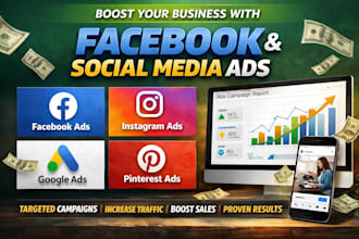 create meta facebook instagram ads campaign setup pinterest google ads SEO