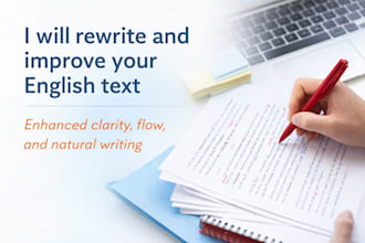 rewrite and improve your english text