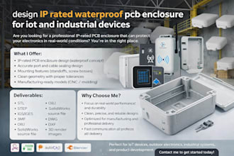design IP rated waterproof pcb enclosure for iot and industrial devices