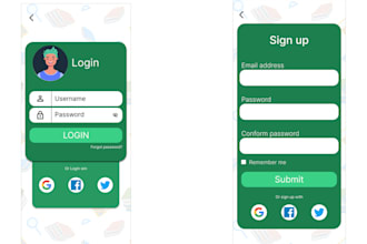 modern UI UX for mobile app