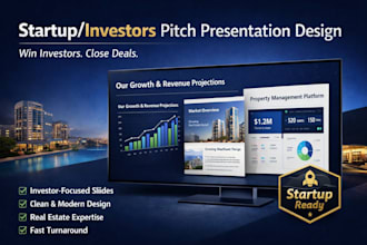 design real estate saas startup presentation investor pitch deck presentation
