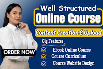 do course creation, course curriculum, online course content, course development