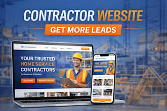 build contractor website, hvac plumbing wordpress  site for more leads and calls