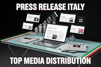 write and distribute powerful press releases to leading italian media outlets