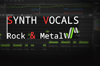 produce a custom rock or metal synth vocals