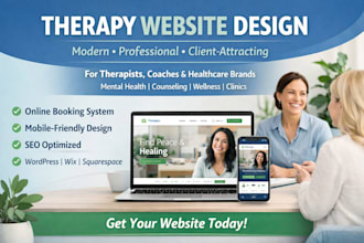 design a therapy website mental health counseling or healthcare website design