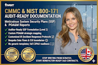 write your ssp and poam for cmmc and nist 800 171 compliance