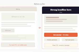 build a fast, converting landing page in HTML or shopify in 3 days