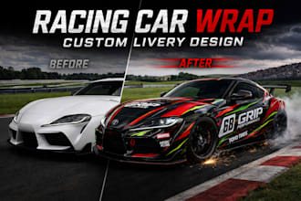 design racing car wrap car wrap livery car wrap vehicle wrap