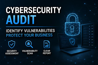 do cybersecurity audit, vulnerability scan, and network security assessment