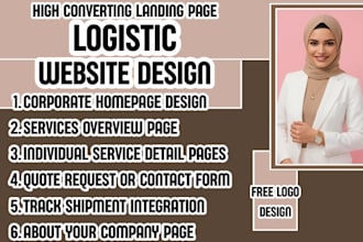 logistic website freight company website shipping services website courier