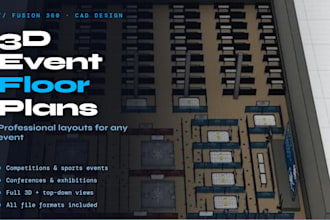 design competition and event floor plans in fusion 360