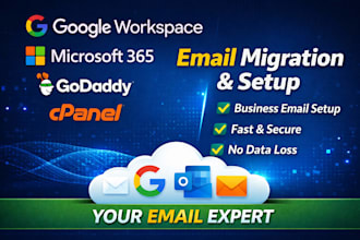 migrate cpanel email to google workspace or microsoft 365 without data loss