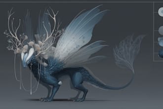 do cool illustrations of fantasy and mythical creatures