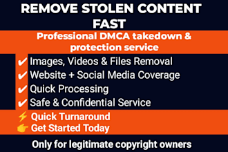 help you submit a dmca takedown notice
