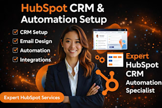 setup hubspot crm, hubspot email design, hubspot automation, hubspot integration