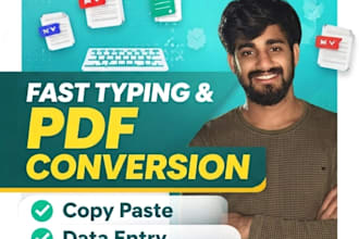 do fast typing, copy paste, and PDF conversion