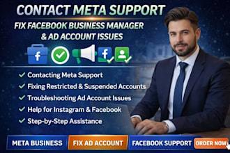 contact meta support fix facebook ads account business manager issues