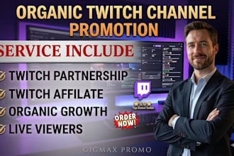 boost twitch channels with real viewer promotion for partner