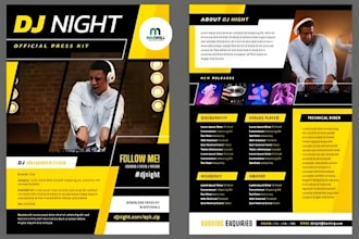 design author media kit, press kit, one sheet for writers