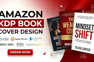 do book cover design, ebook cover design, kdp book cover, kindle cover design