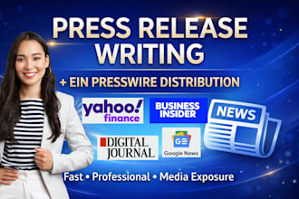 do press release writing and press release distribution with ein presswire