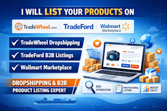 tradewheel dropshipping product listing tradeford b2b wallmart marketplace