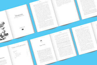 do a pro pdf ebook formatting and layout design