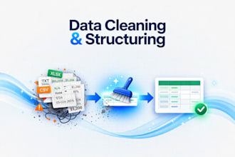 clean, format and organise your messy data