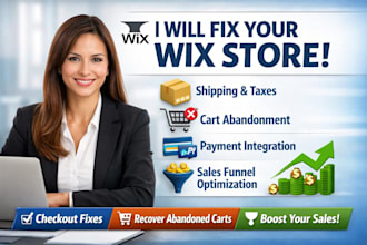 fix wix checkout shipping taxes cart abandonment payment integration salesfunnel