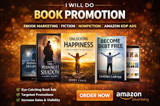 do book promotion ebook marketing fiction nonfiction book ads amazon kdp ads