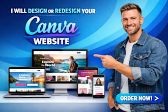 design canva website canva redesign canva ugc portfolio canva landing page