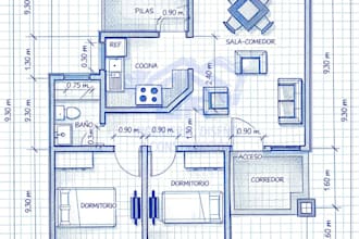 draw your architectural floor plan in auto cad 2d