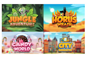design unique game logo, twitch, roblox game or group