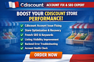 fix cdiscount account issues boost store performance SEO optimization
