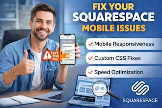 fix squarespace mobile issues and optimize your website professionally