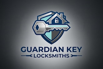 design a professional and secure locksmith logo for your business