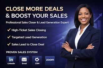 do sales closer sales agent expert lead generation sales lead to close deal