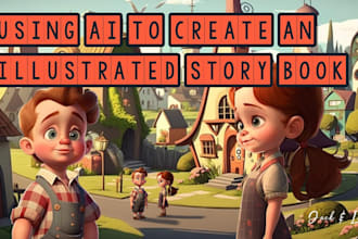 do 3d animation book story trailer teaser romance book illustration story