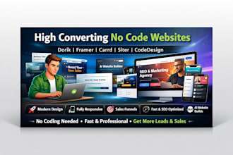 design high converting no code website dorik framer carrd siter codedesign