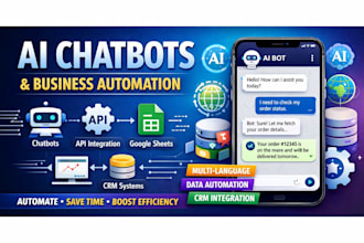 custom chatbot and business automation system