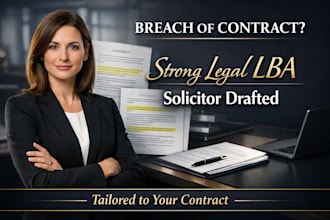 draft UK lawyer letter before claim breach of contract legal dispute lba